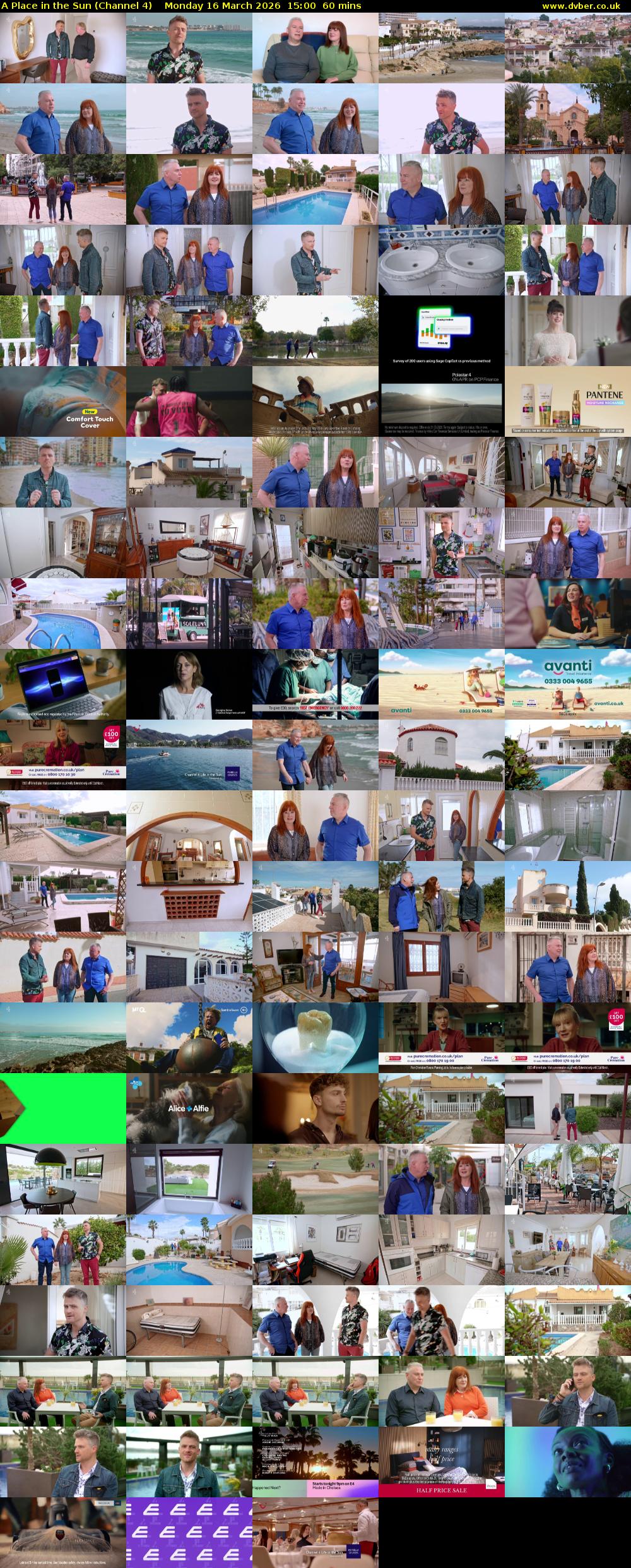 A Place in the Sun (Channel 4) Monday 16 March 2026 15:00 - 16:00