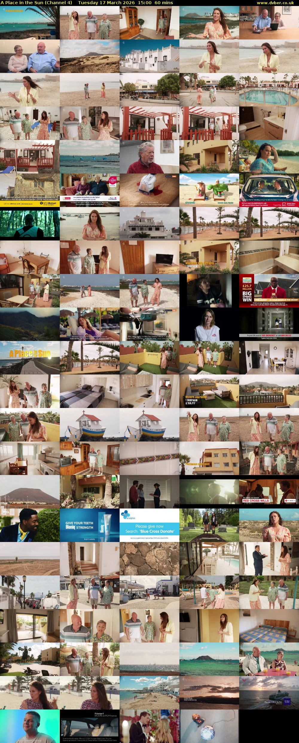 A Place in the Sun (Channel 4) Tuesday 17 March 2026 15:00 - 16:00