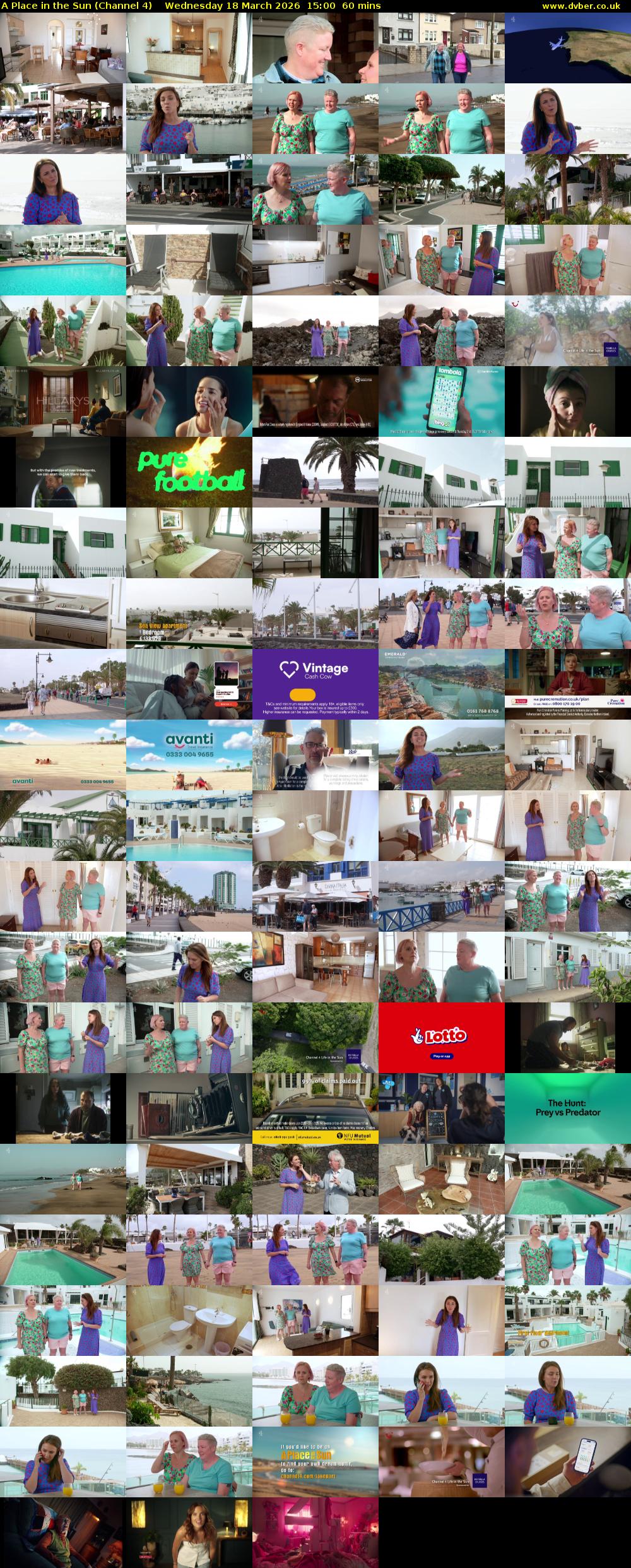 A Place in the Sun (Channel 4) Wednesday 18 March 2026 15:00 - 16:00