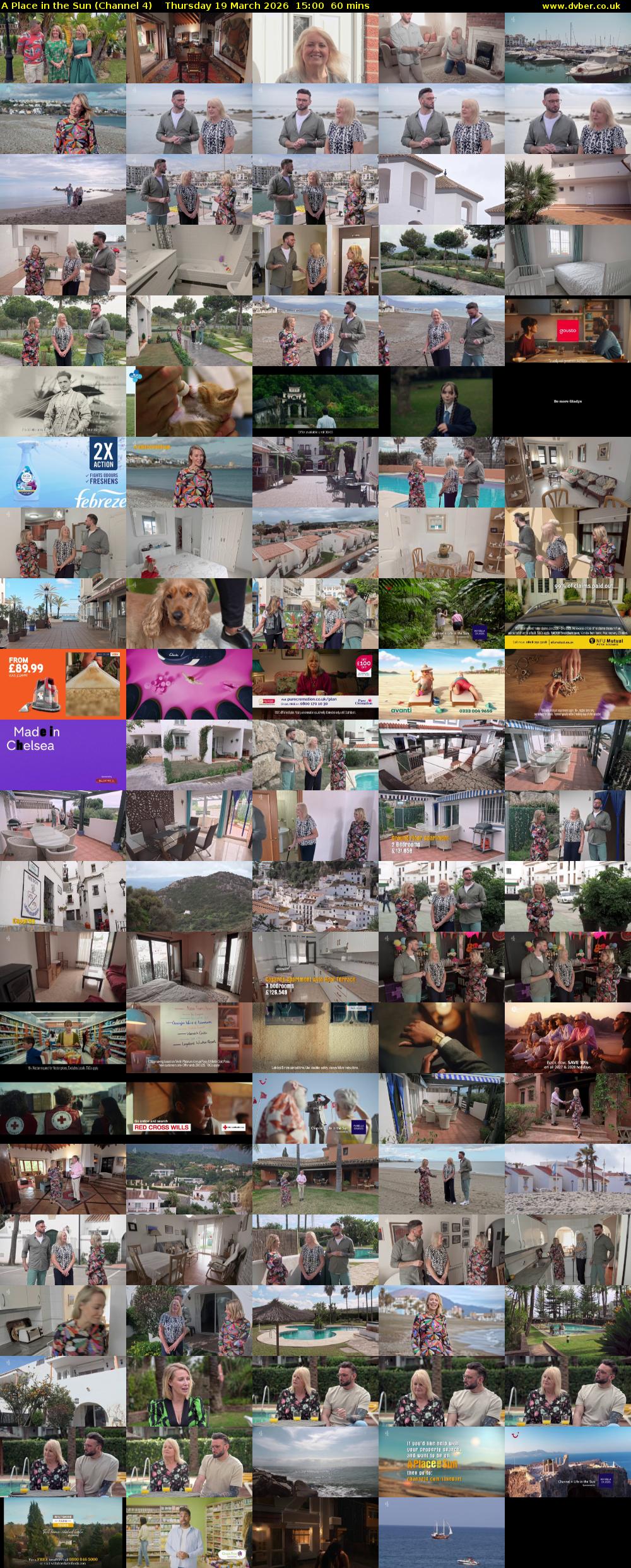 A Place in the Sun (Channel 4) Thursday 19 March 2026 15:00 - 16:00