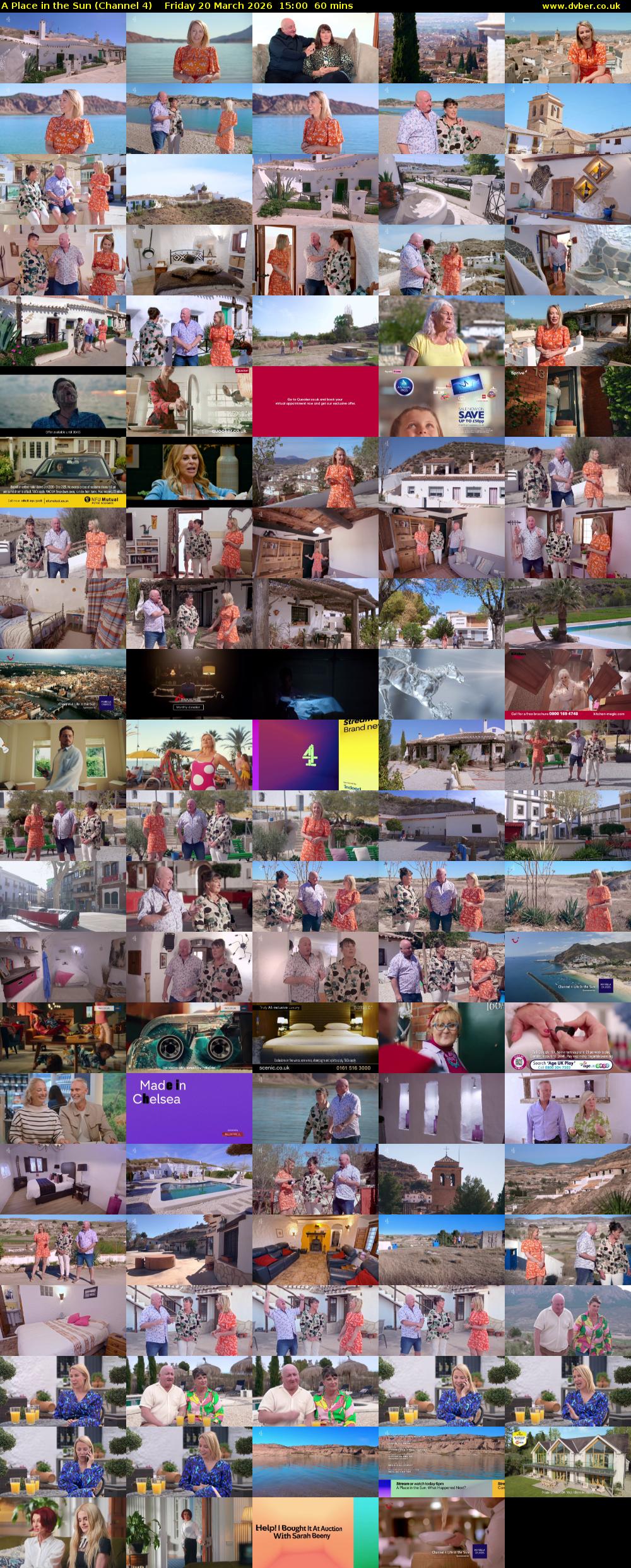 A Place in the Sun (Channel 4) Friday 20 March 2026 15:00 - 16:00