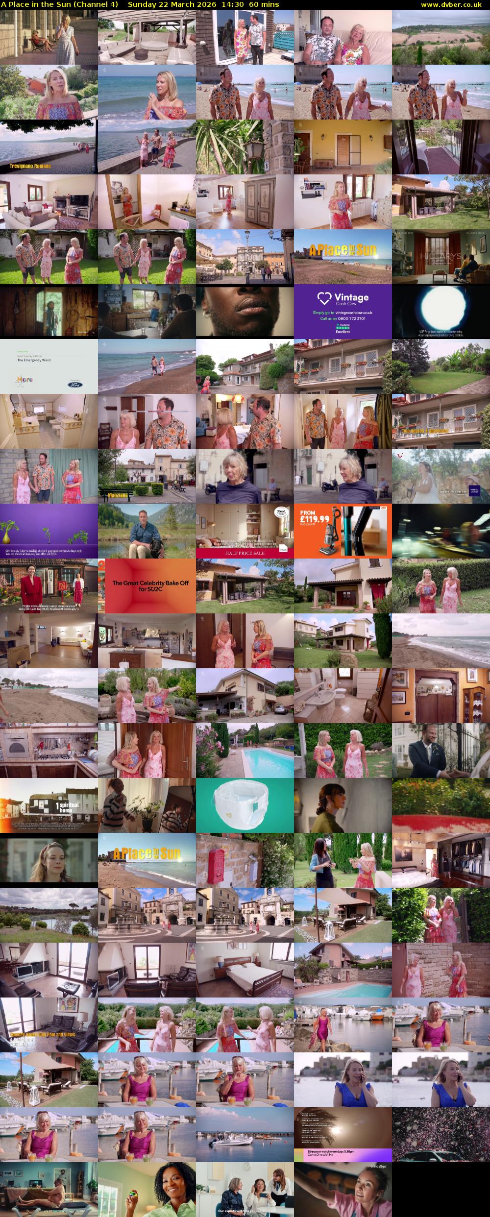 A Place in the Sun (Channel 4) Sunday 22 March 2026 14:30 - 15:30