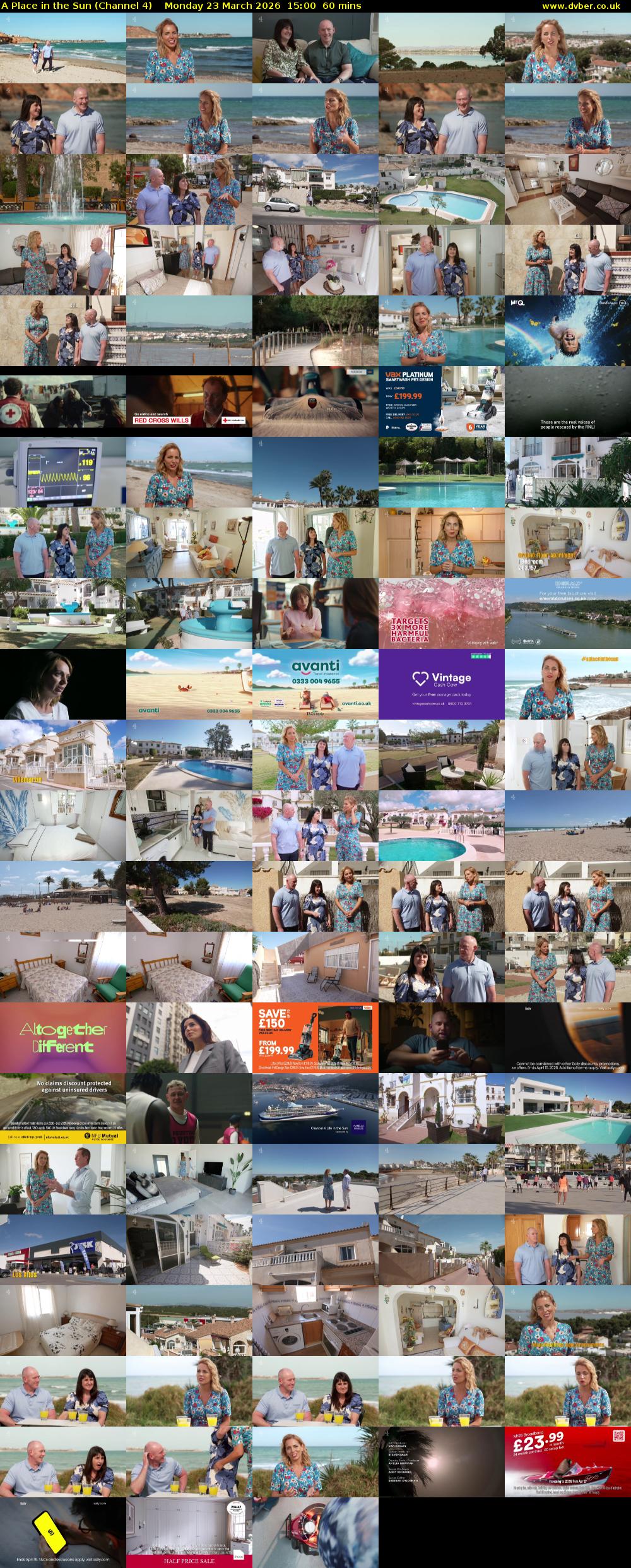 A Place in the Sun (Channel 4) Monday 23 March 2026 15:00 - 16:00