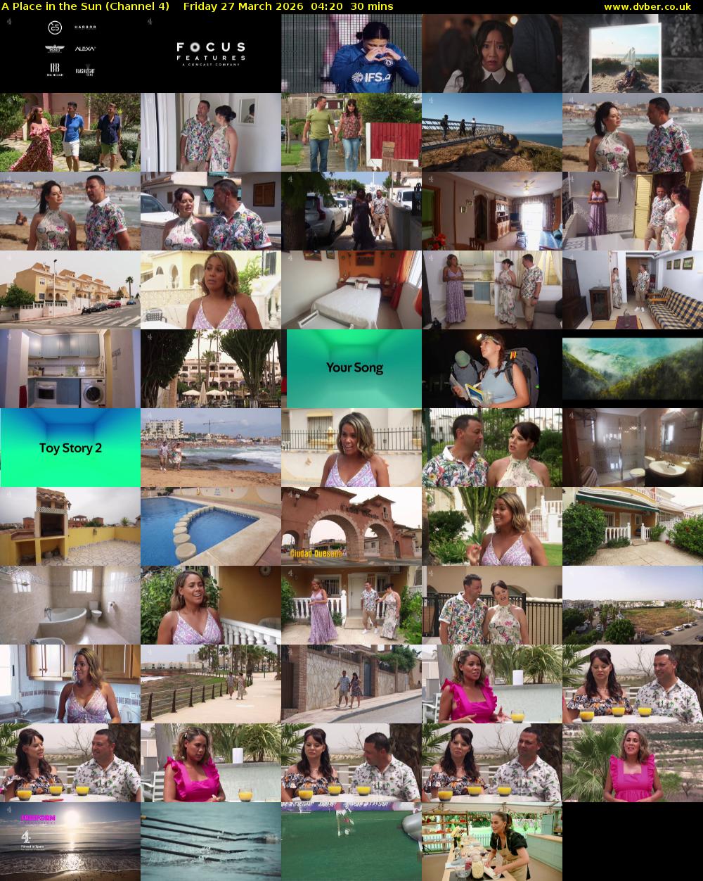 A Place in the Sun (Channel 4) Friday 27 March 2026 04:20 - 04:50
