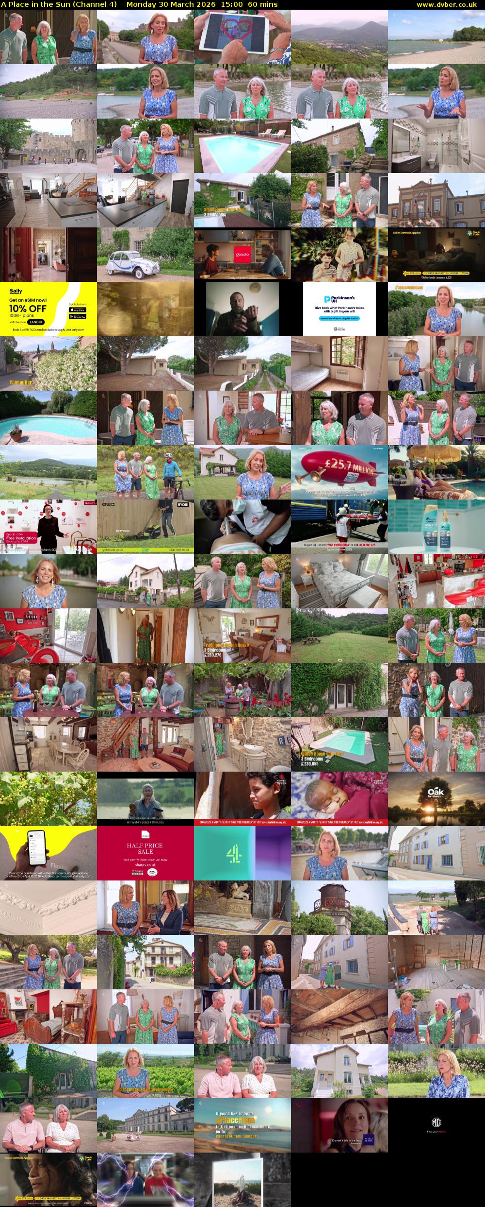 A Place in the Sun (Channel 4) Monday 30 March 2026 15:00 - 16:00