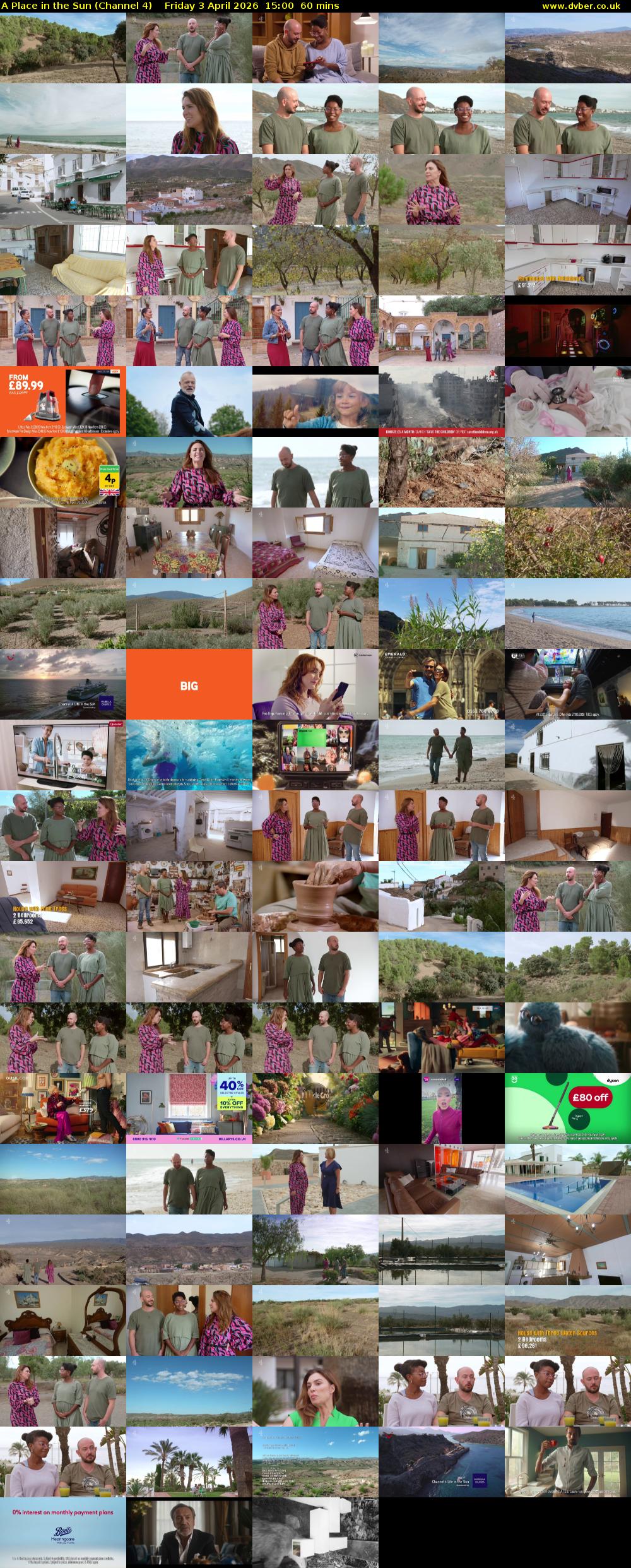 A Place in the Sun (Channel 4) Friday 3 April 2026 15:00 - 16:00