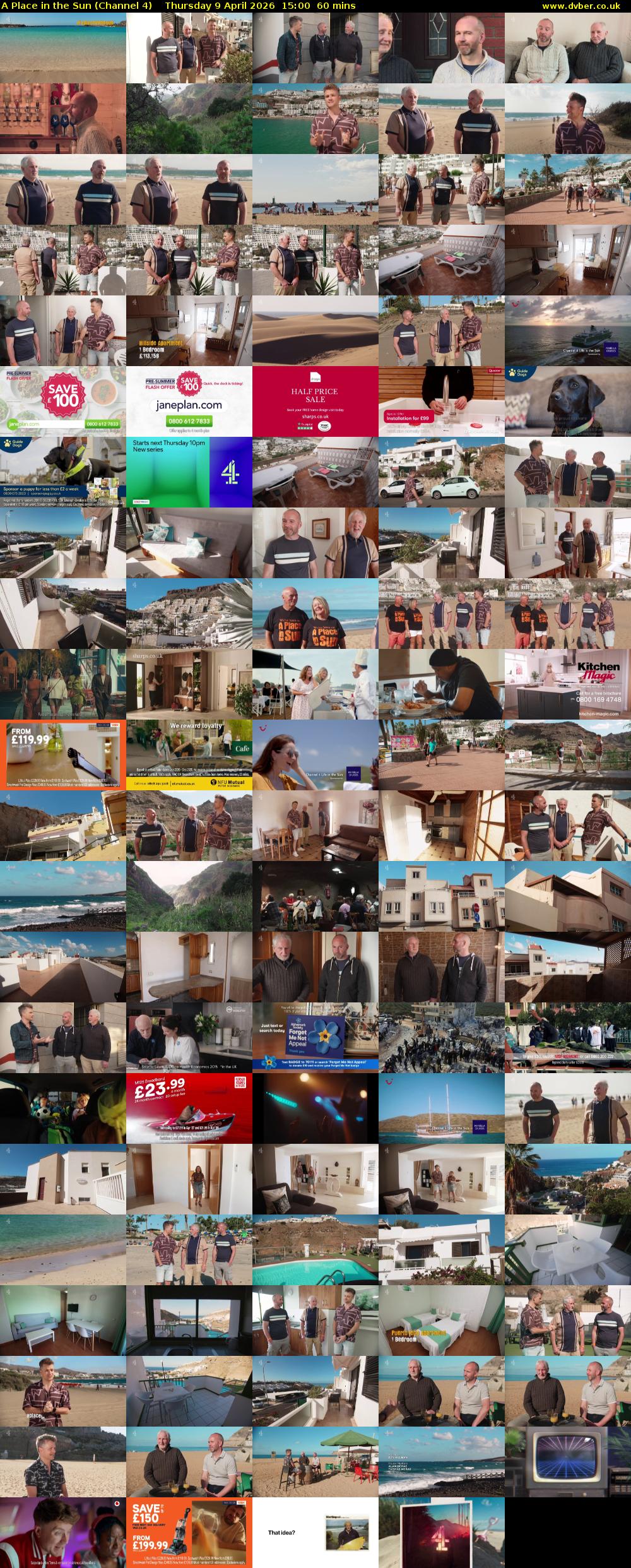 A Place in the Sun (Channel 4) Thursday 9 April 2026 15:00 - 16:00