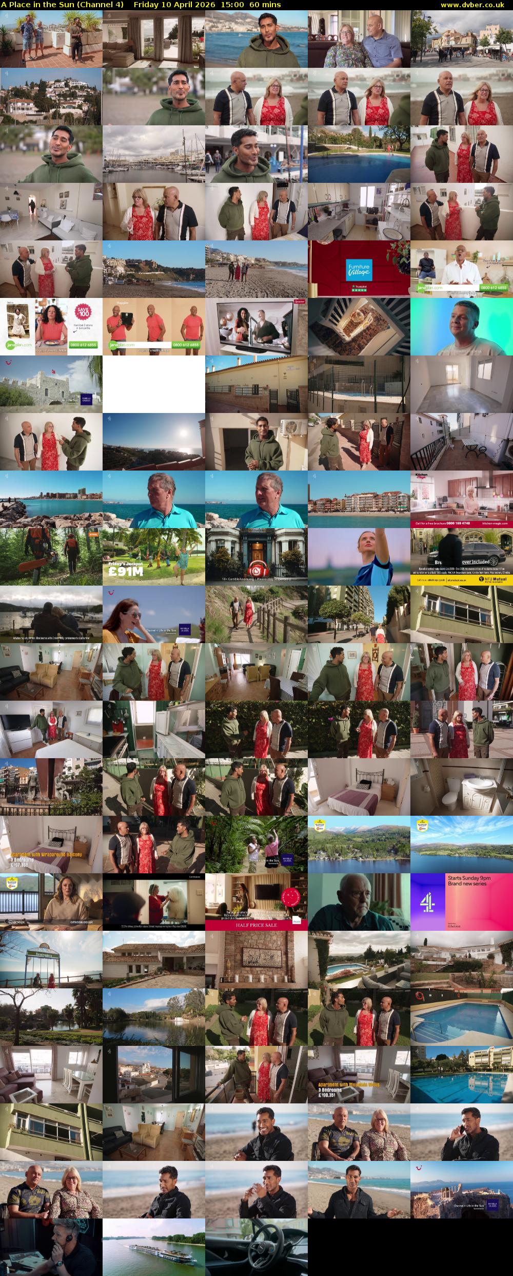 A Place in the Sun (Channel 4) Friday 10 April 2026 15:00 - 16:00