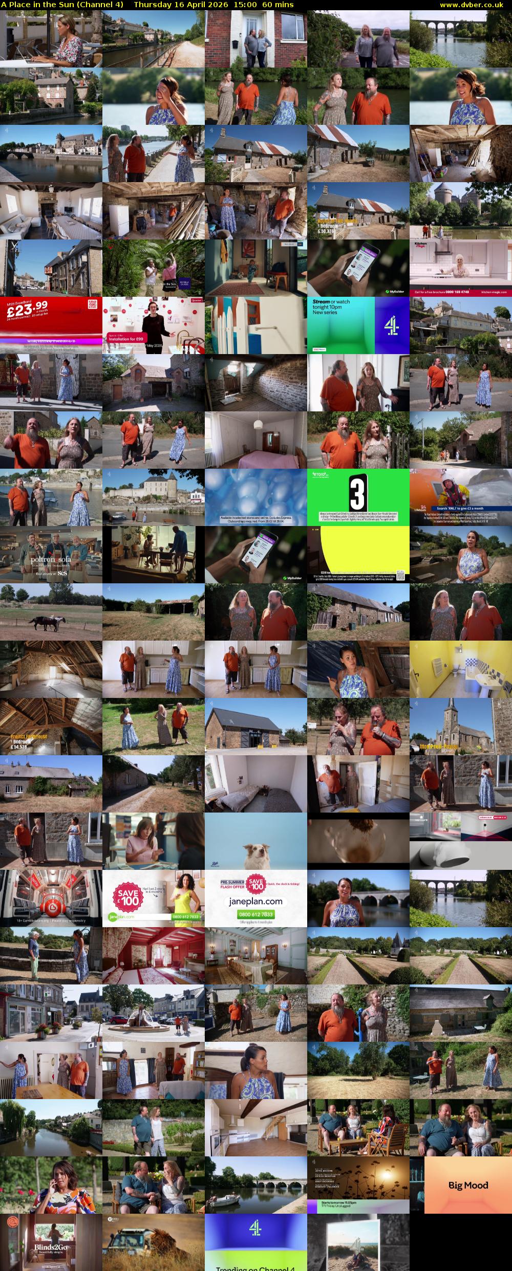 A Place in the Sun (Channel 4) Thursday 16 April 2026 15:00 - 16:00