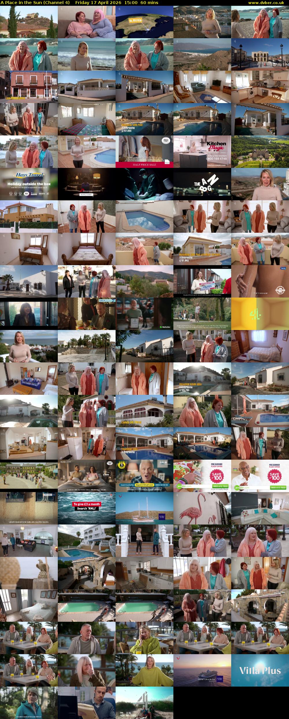 A Place in the Sun (Channel 4) Friday 17 April 2026 15:00 - 16:00