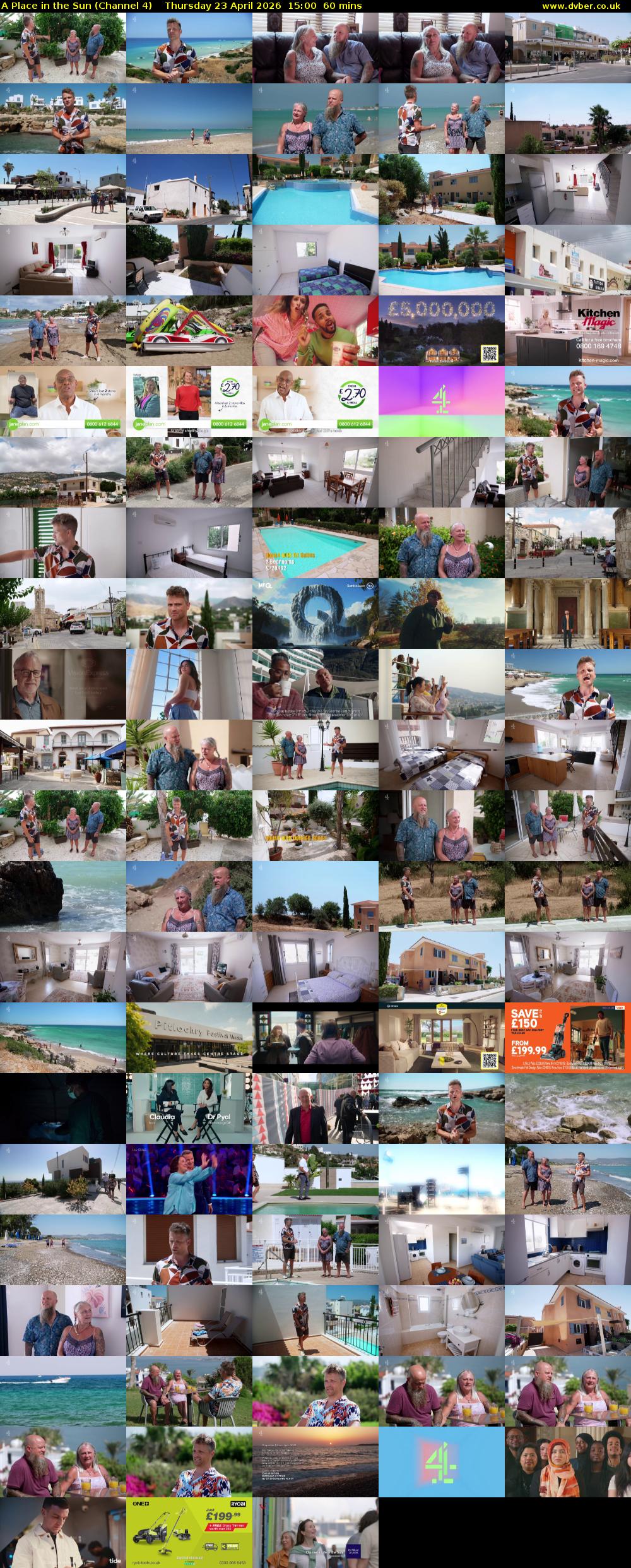 A Place in the Sun (Channel 4) Thursday 23 April 2026 15:00 - 16:00