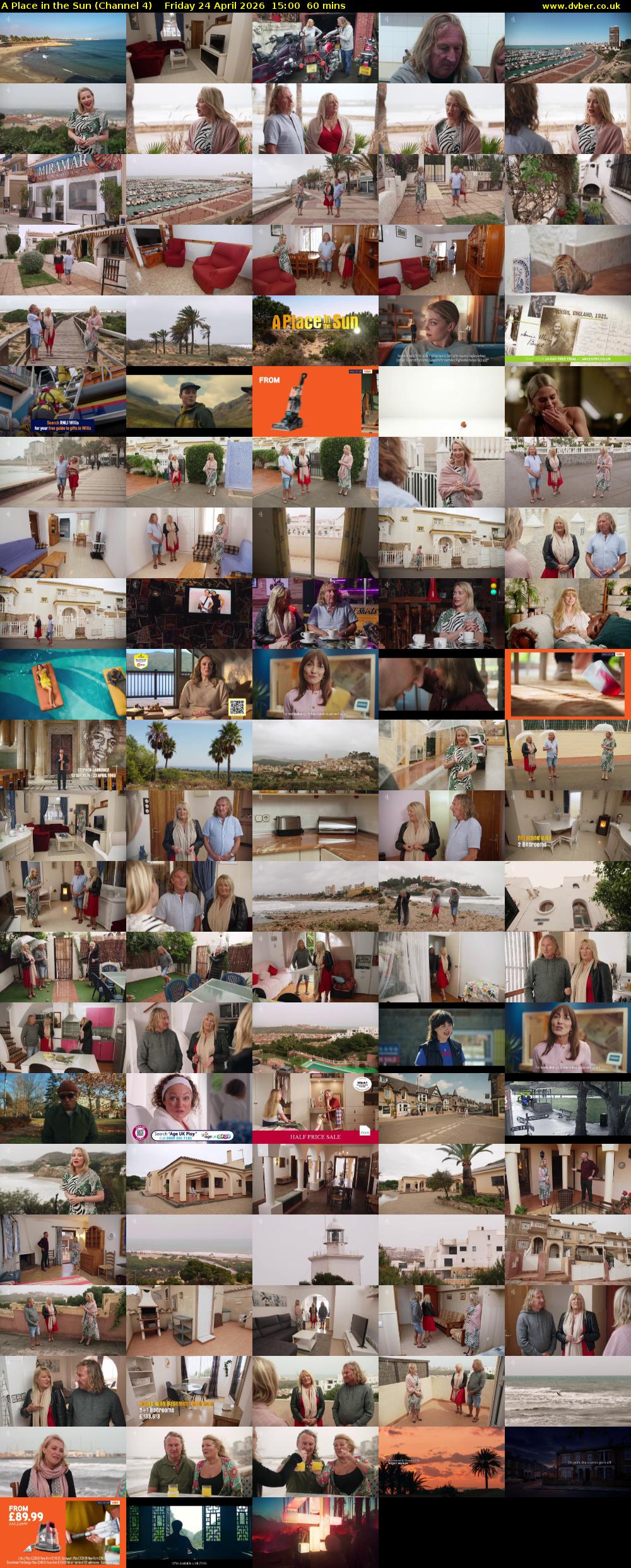 A Place in the Sun (Channel 4) Friday 24 April 2026 15:00 - 16:00