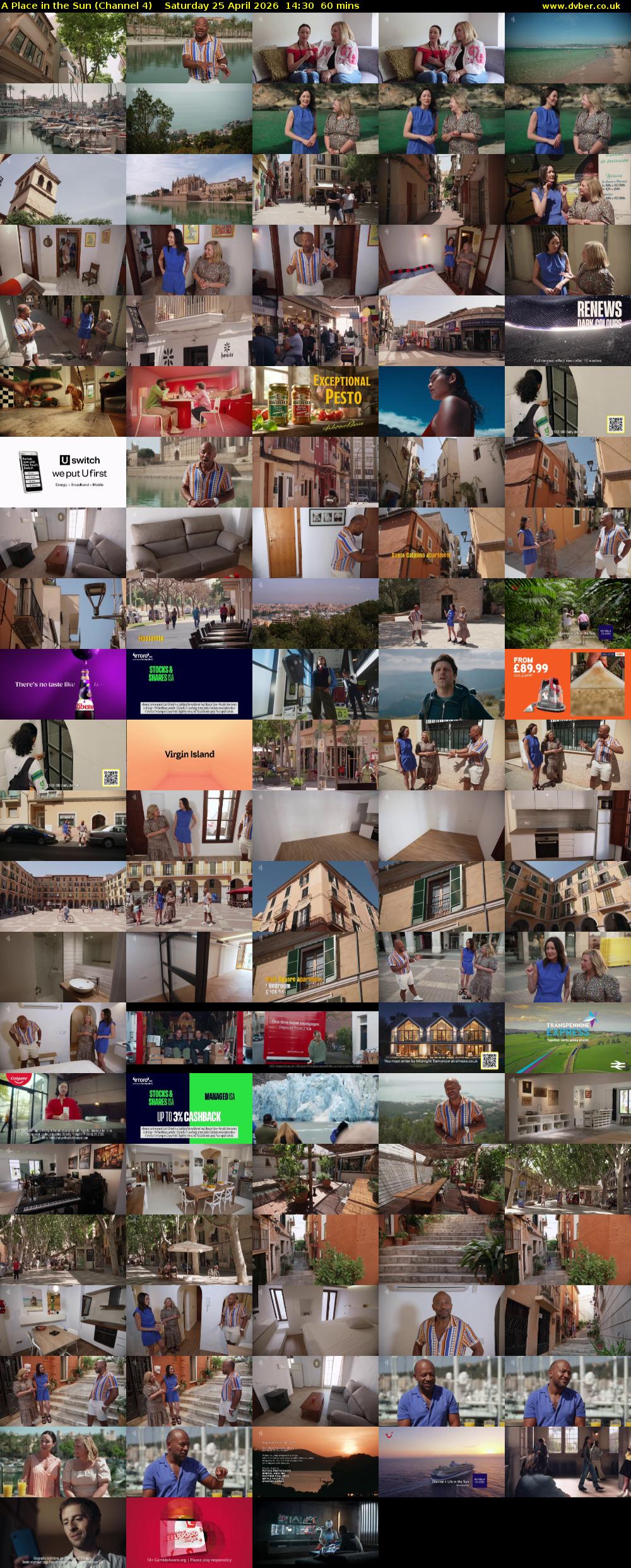 A Place in the Sun (Channel 4) Saturday 25 April 2026 14:30 - 15:30