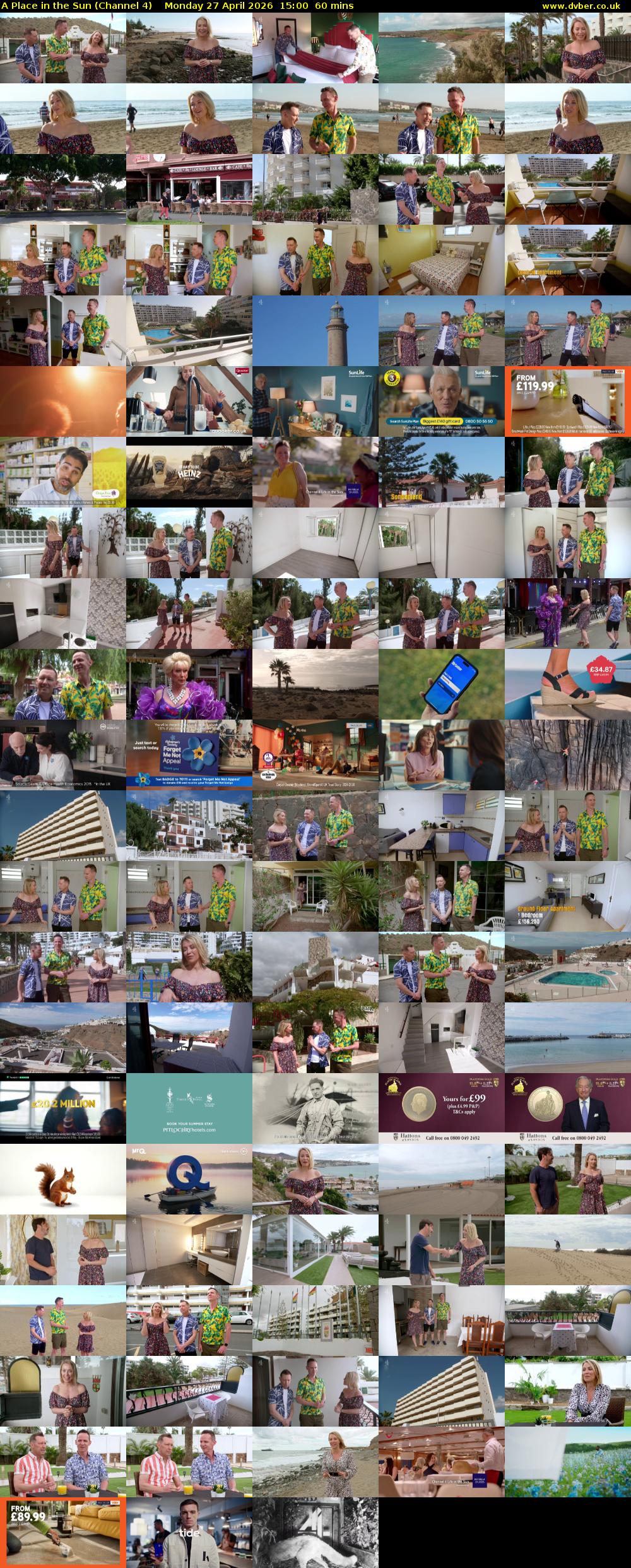 A Place in the Sun (Channel 4) Monday 27 April 2026 15:00 - 16:00