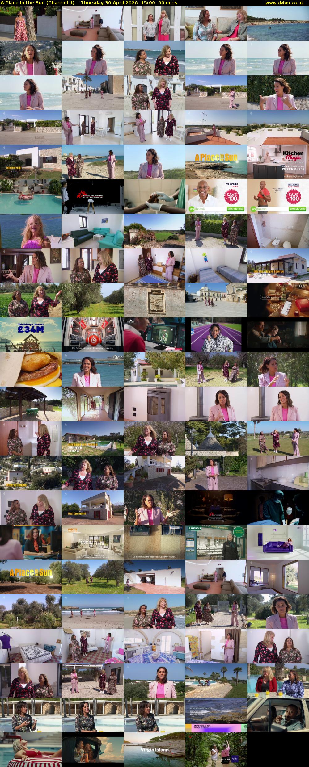 A Place in the Sun (Channel 4) Thursday 30 April 2026 15:00 - 16:00