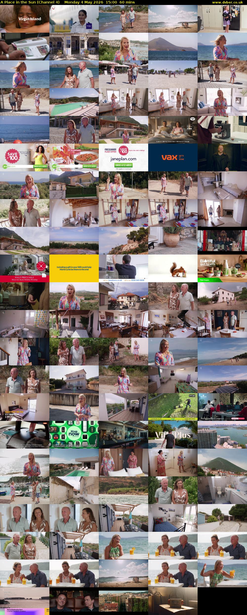 A Place in the Sun (Channel 4) Monday 4 May 2026 15:00 - 16:00
