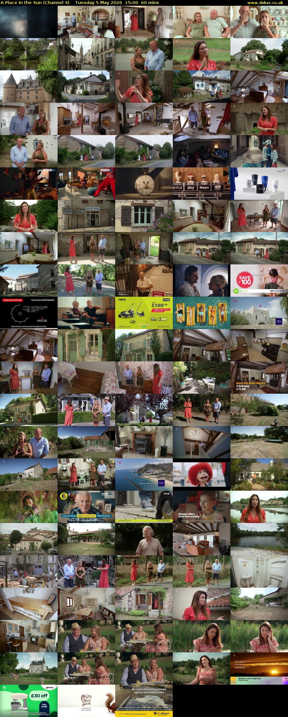 A Place in the Sun (Channel 4) Tuesday 5 May 2026 15:00 - 16:00
