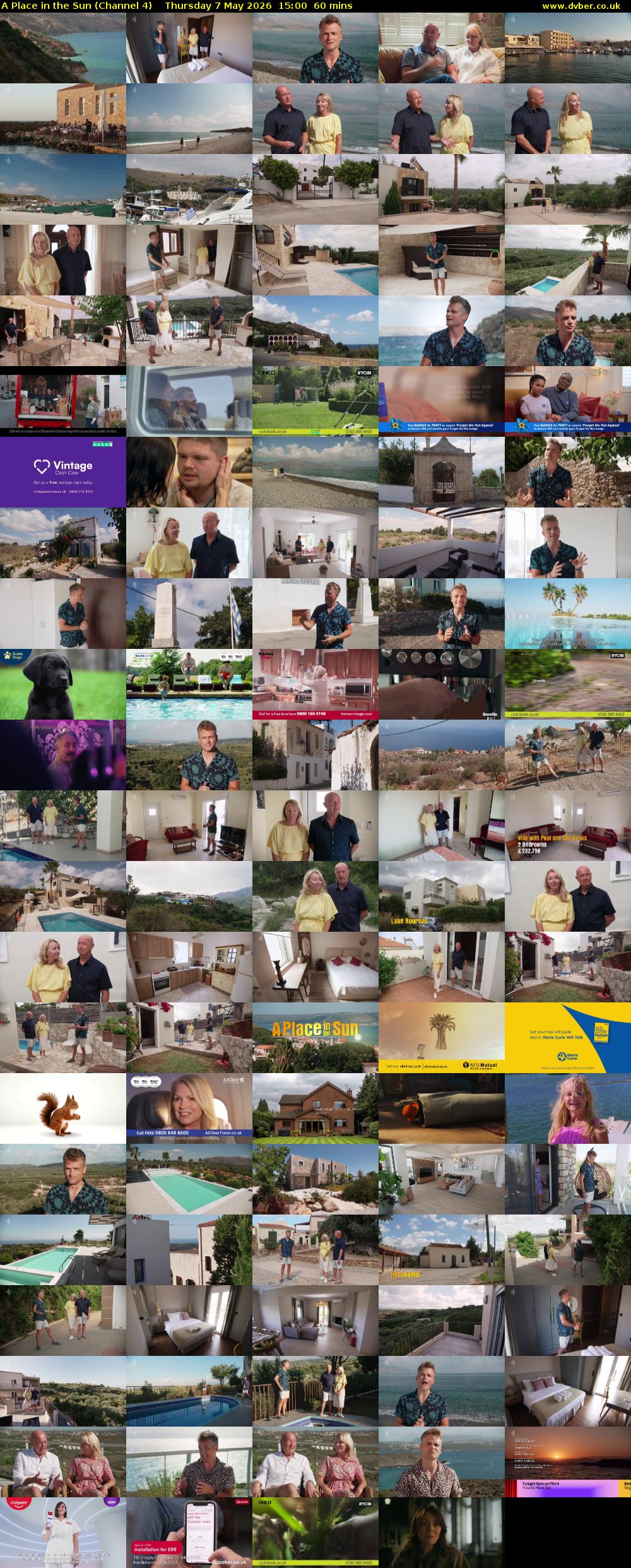 A Place in the Sun (Channel 4) Thursday 7 May 2026 15:00 - 16:00