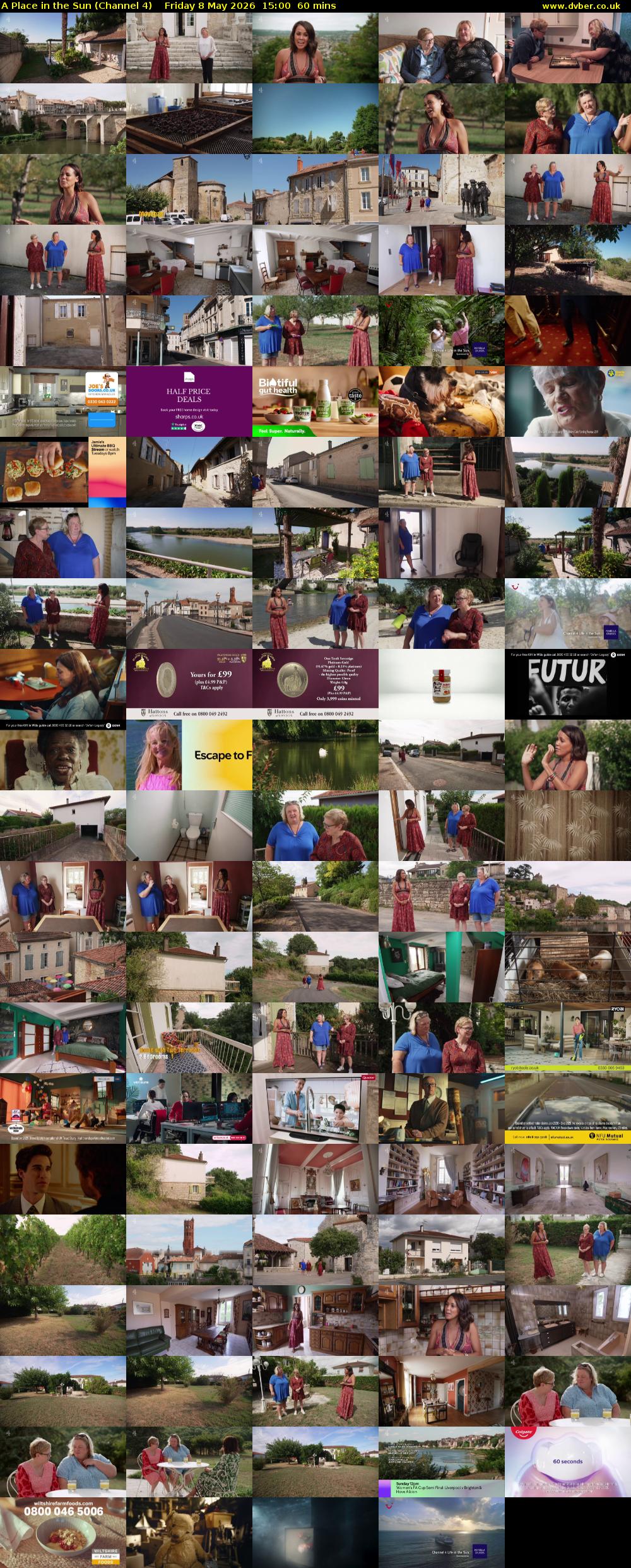 A Place in the Sun (Channel 4) Friday 8 May 2026 15:00 - 16:00