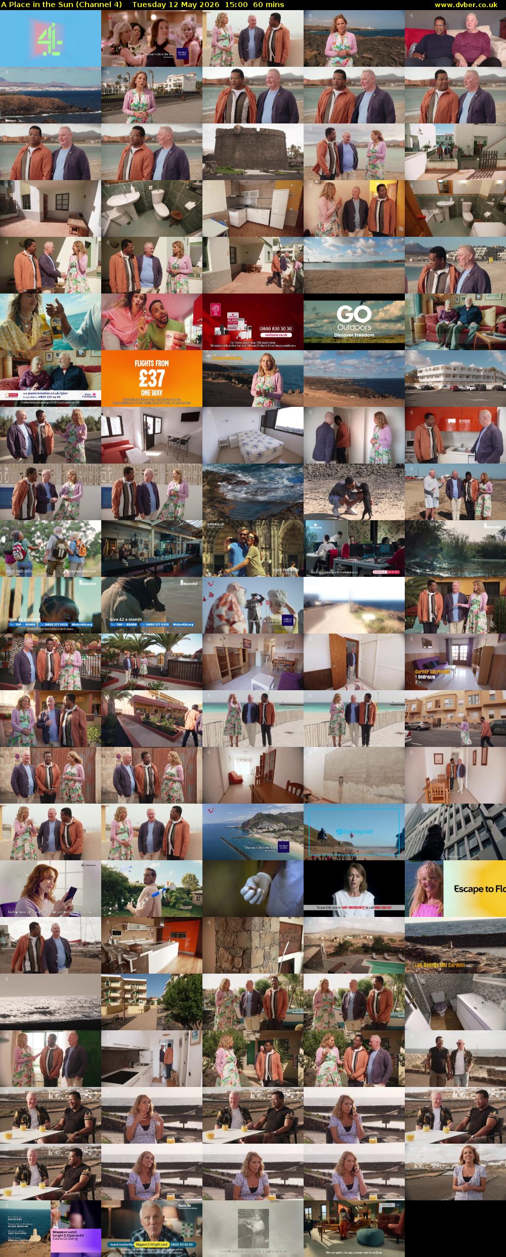 A Place in the Sun (Channel 4) Tuesday 12 May 2026 15:00 - 16:00