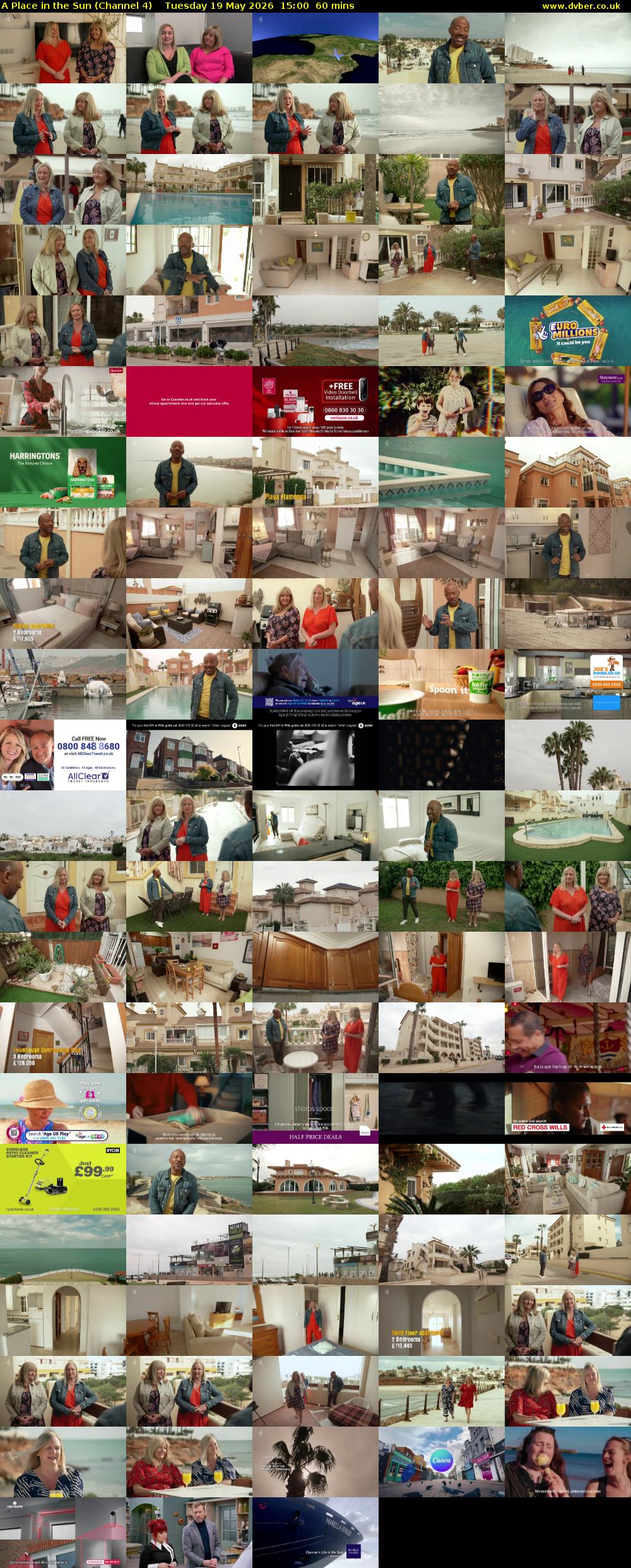 A Place in the Sun (Channel 4) Tuesday 19 May 2026 15:00 - 16:00