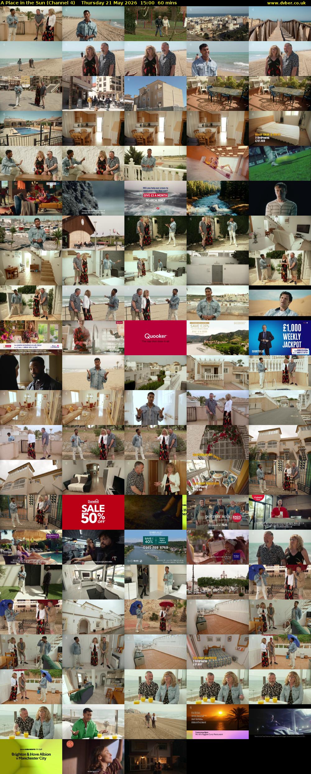 A Place in the Sun (Channel 4) Thursday 21 May 2026 15:00 - 16:00