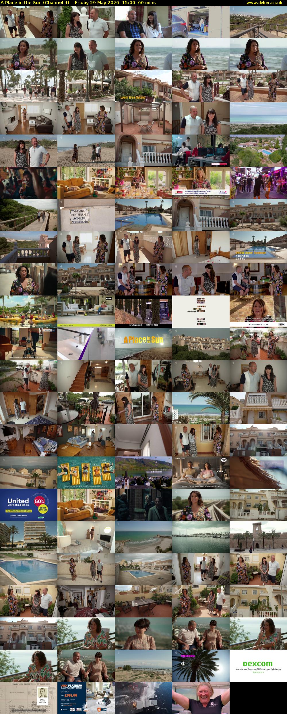 A Place in the Sun (Channel 4) Friday 29 May 2026 15:00 - 16:00