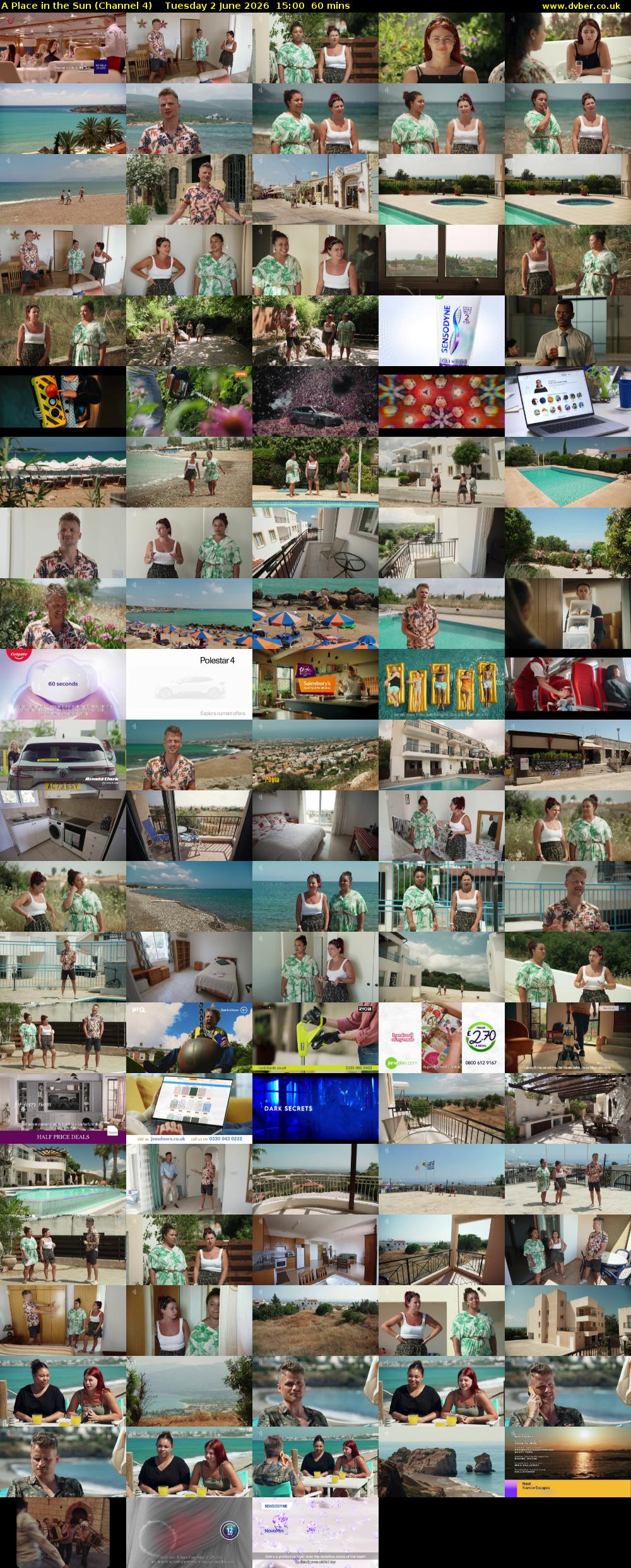 A Place in the Sun (Channel 4) Tuesday 2 June 2026 15:00 - 16:00