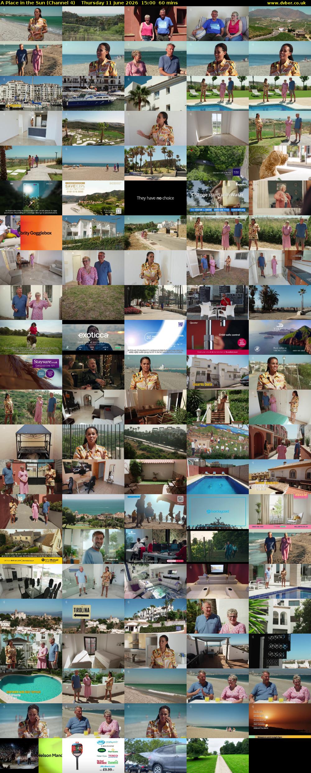 A Place in the Sun (Channel 4) Thursday 11 June 2026 15:00 - 16:00