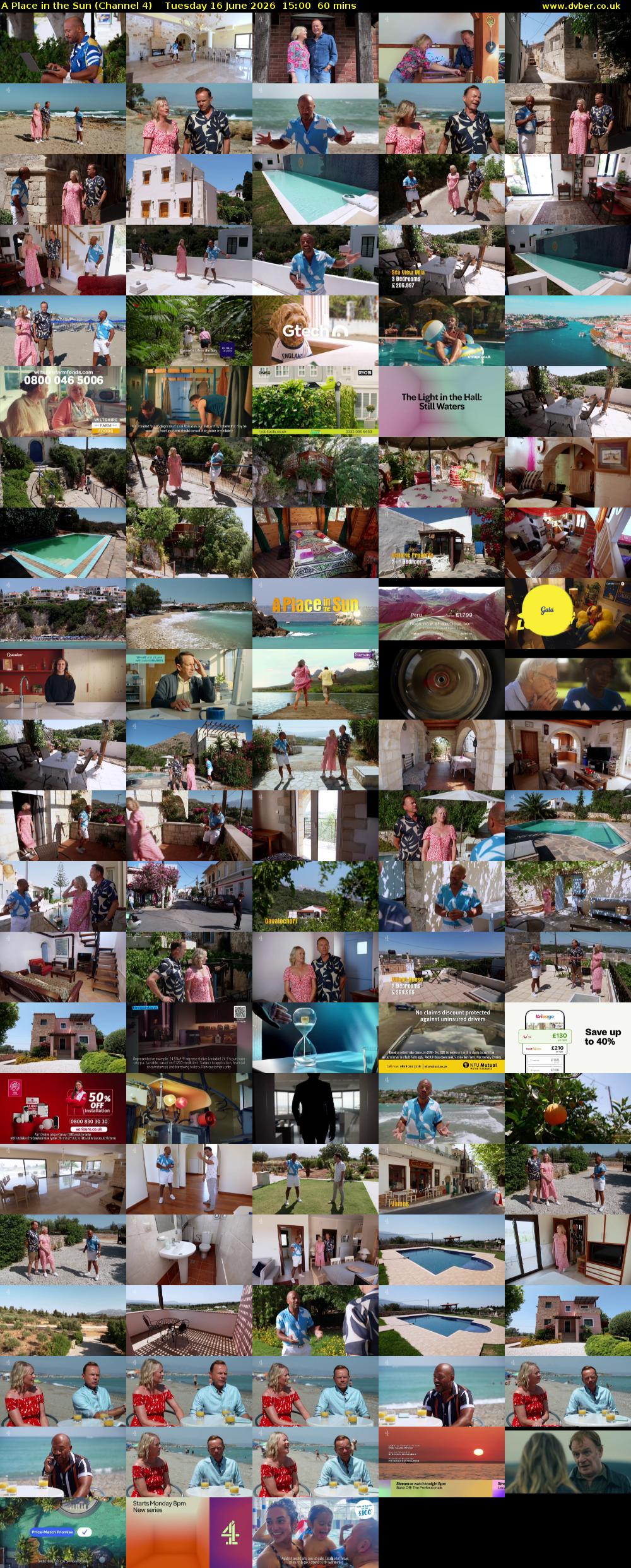 A Place in the Sun (Channel 4) Tuesday 16 June 2026 15:00 - 16:00