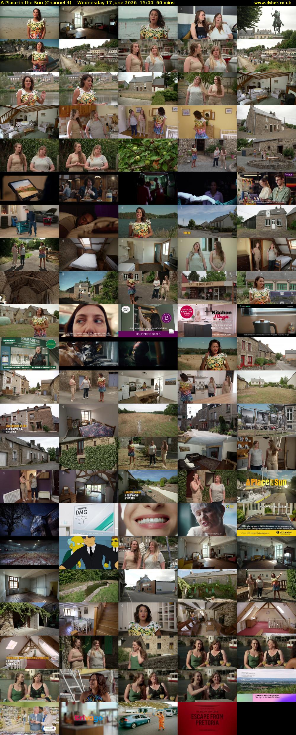 A Place in the Sun (Channel 4) Wednesday 17 June 2026 15:00 - 16:00
