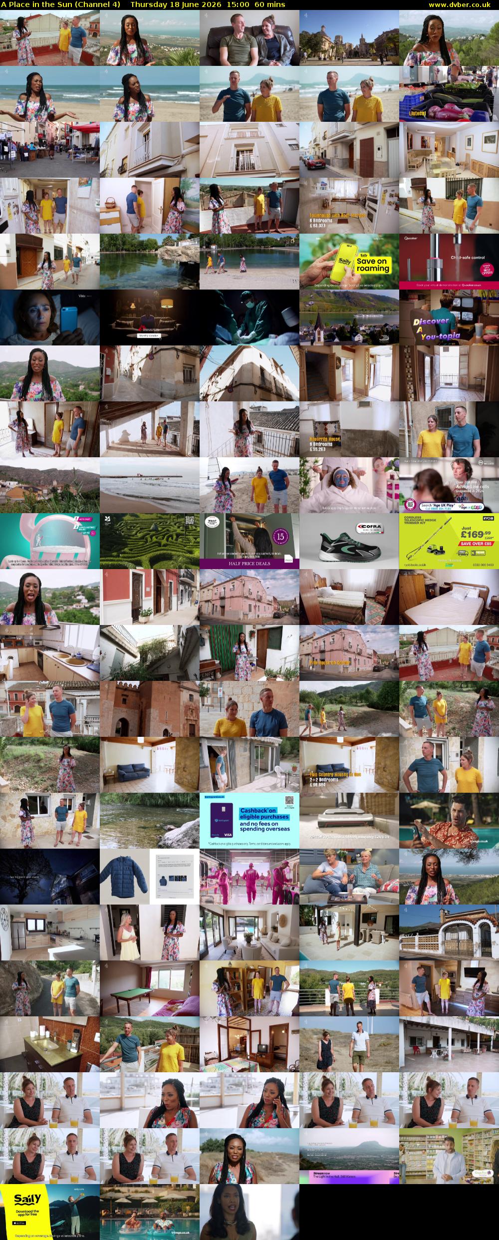 A Place in the Sun (Channel 4) Thursday 18 June 2026 15:00 - 16:00