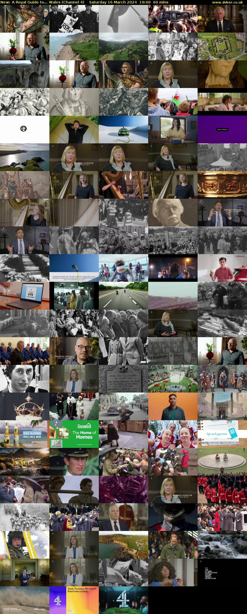 A Royal Guide to... Wales (Channel 4) Saturday 16 March 2024 19:00 - 20:00