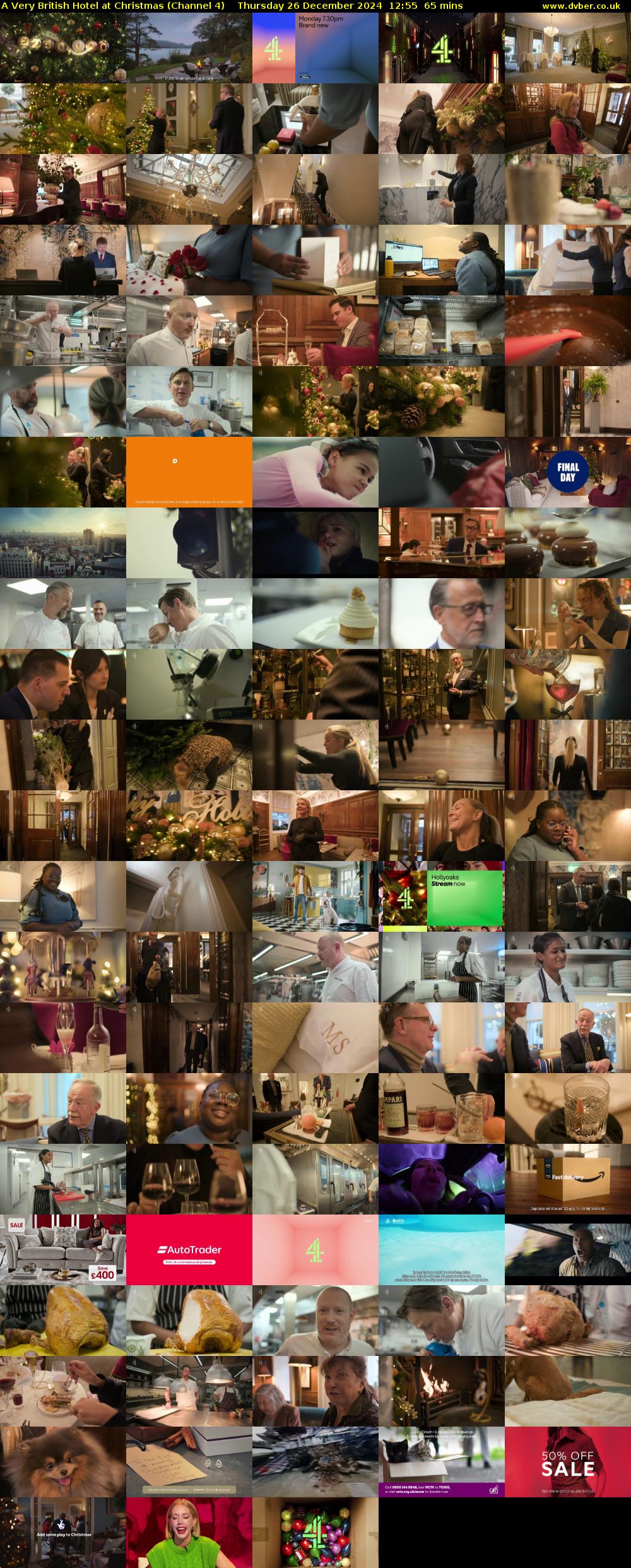 A Very British Hotel at Christmas (Channel 4) Thursday 26 December 2024 12:55 - 14:00