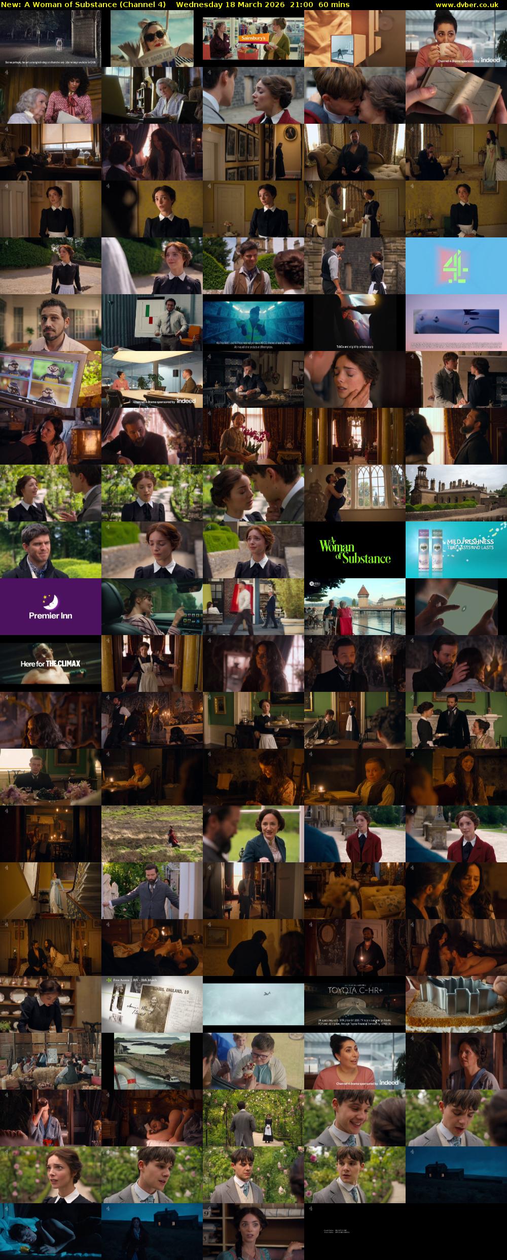 A Woman of Substance (Channel 4) Wednesday 18 March 2026 21:00 - 22:00