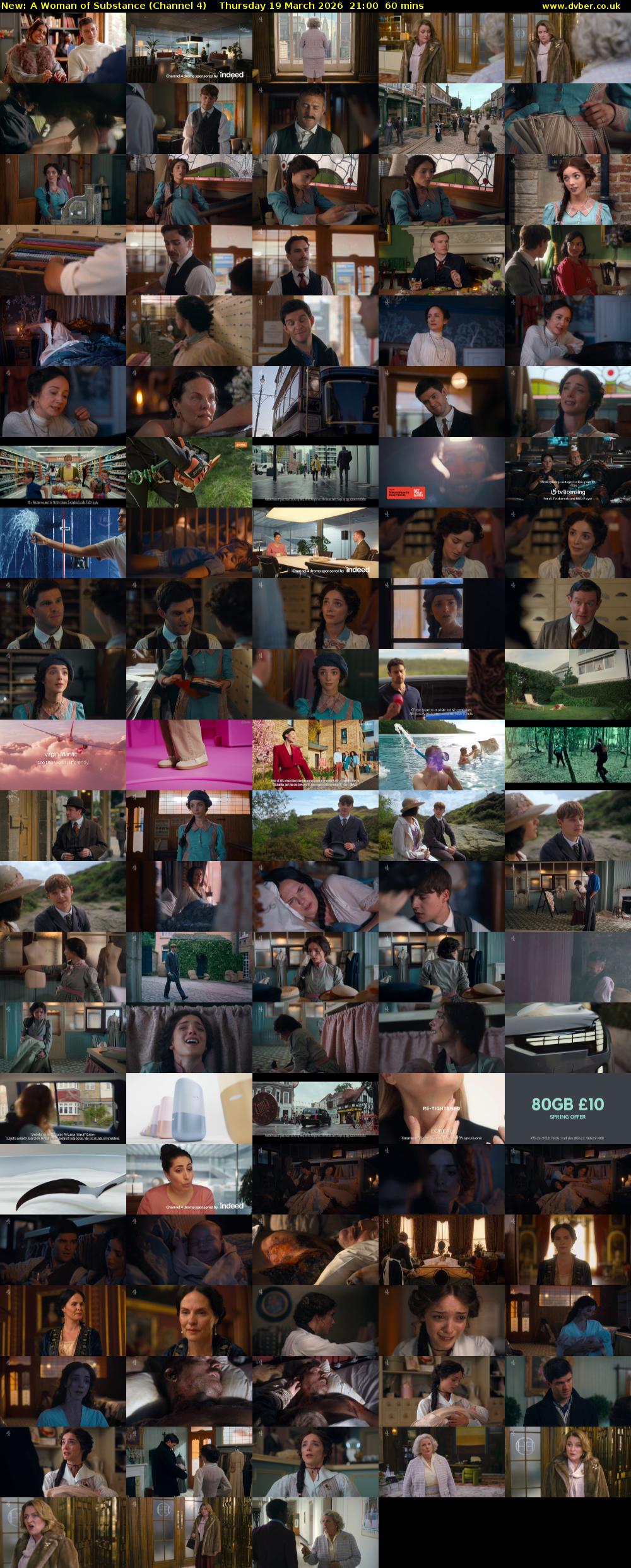 A Woman of Substance (Channel 4) Thursday 19 March 2026 21:00 - 22:00