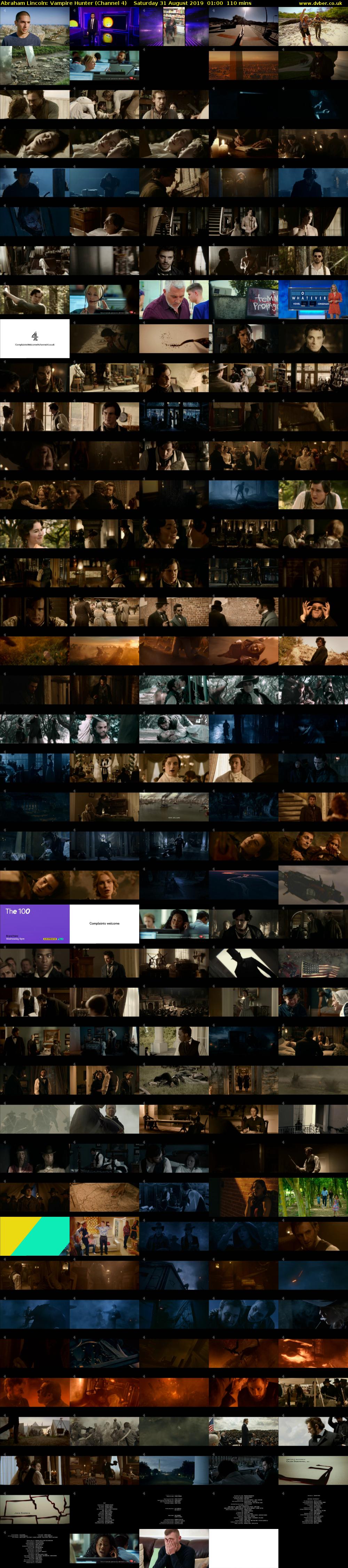 Abraham Lincoln: Vampire Hunter (Channel 4) Saturday 31 August 2019 01:00 - 02:50