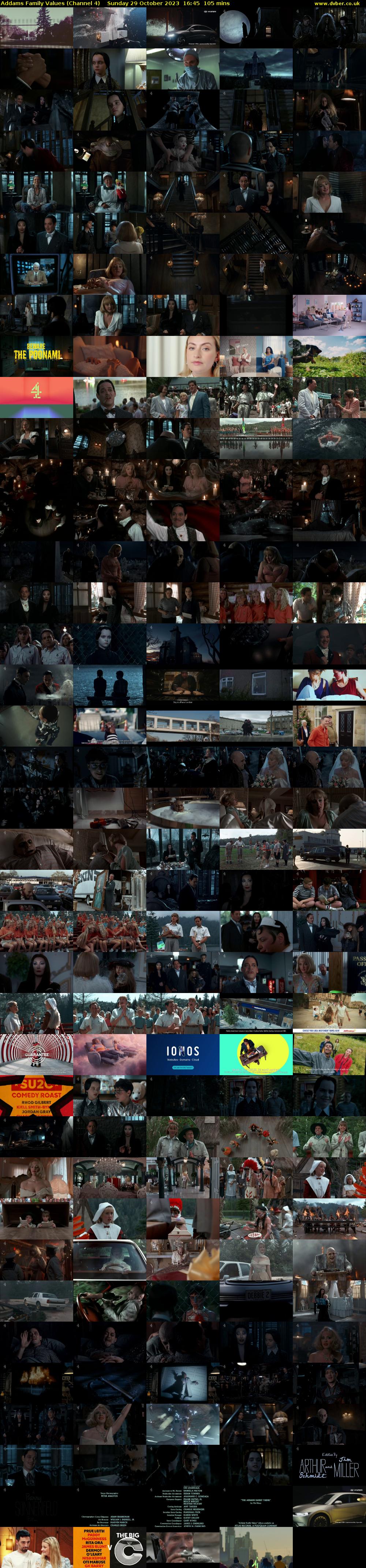 Addams Family Values (Channel 4) Sunday 29 October 2023 16:45 - 18:30