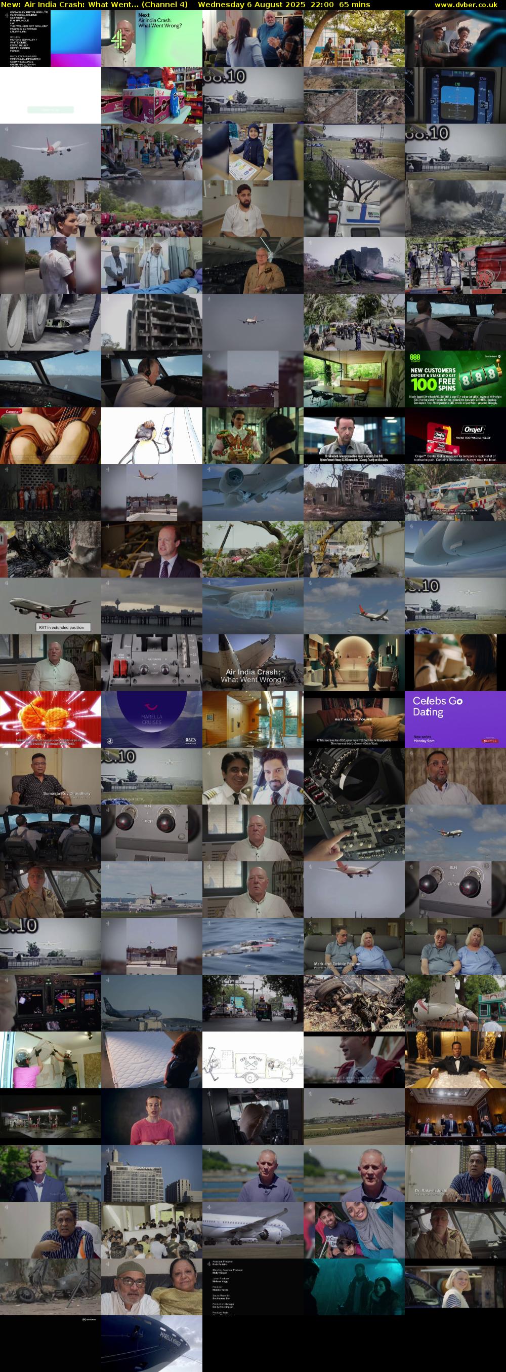 Air India Crash: What Went... (Channel 4) Wednesday 6 August 2025 22:00 - 23:05
