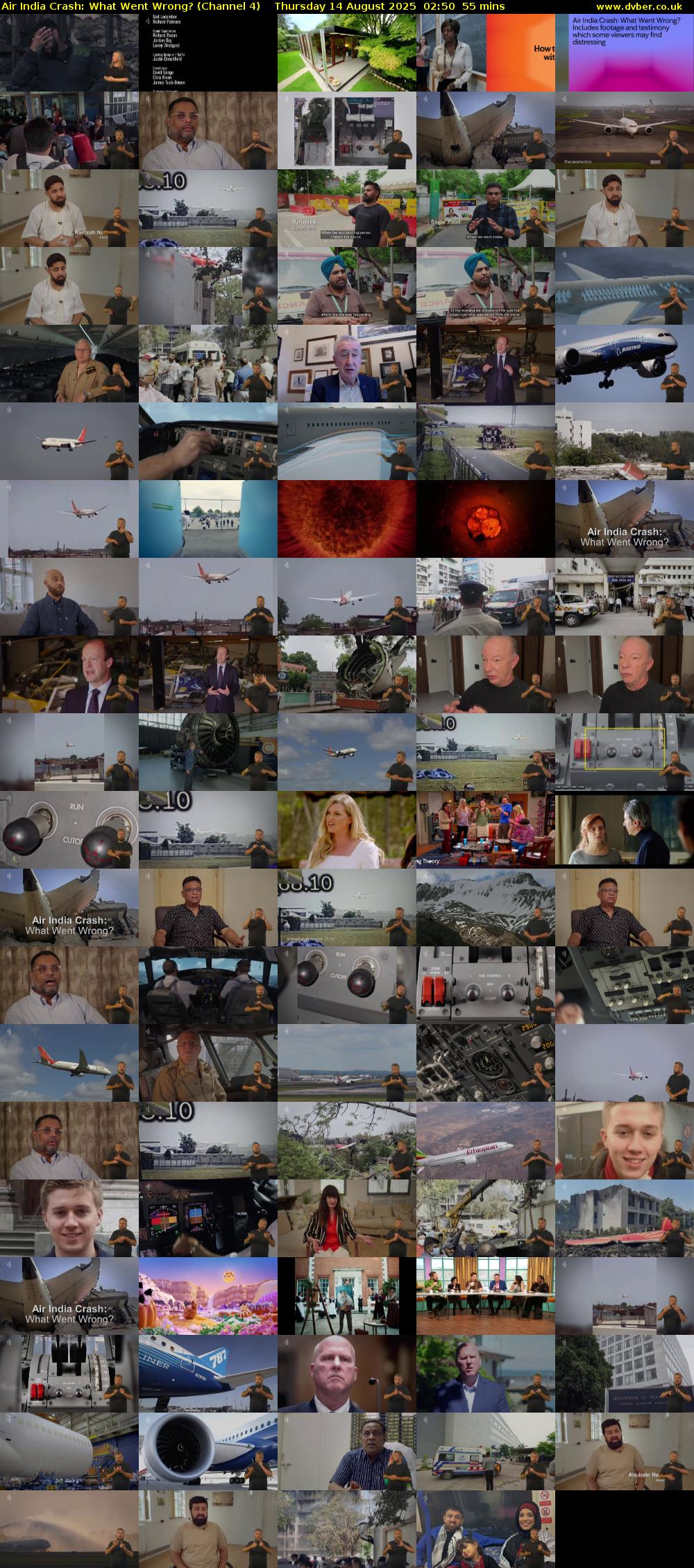 Air India Crash: What Went Wrong? (Channel 4) Thursday 14 August 2025 02:50 - 03:45