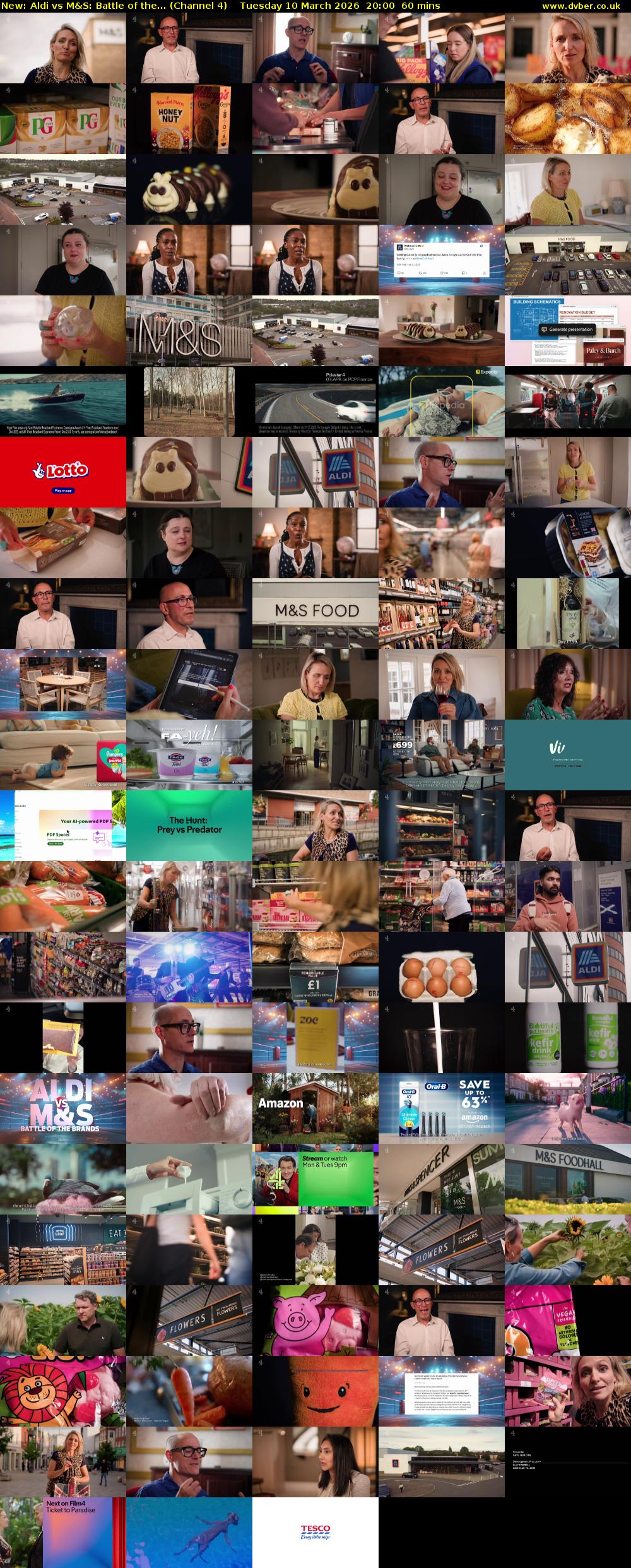 Aldi vs M&S: Battle of the... (Channel 4) Tuesday 10 March 2026 20:00 - 21:00