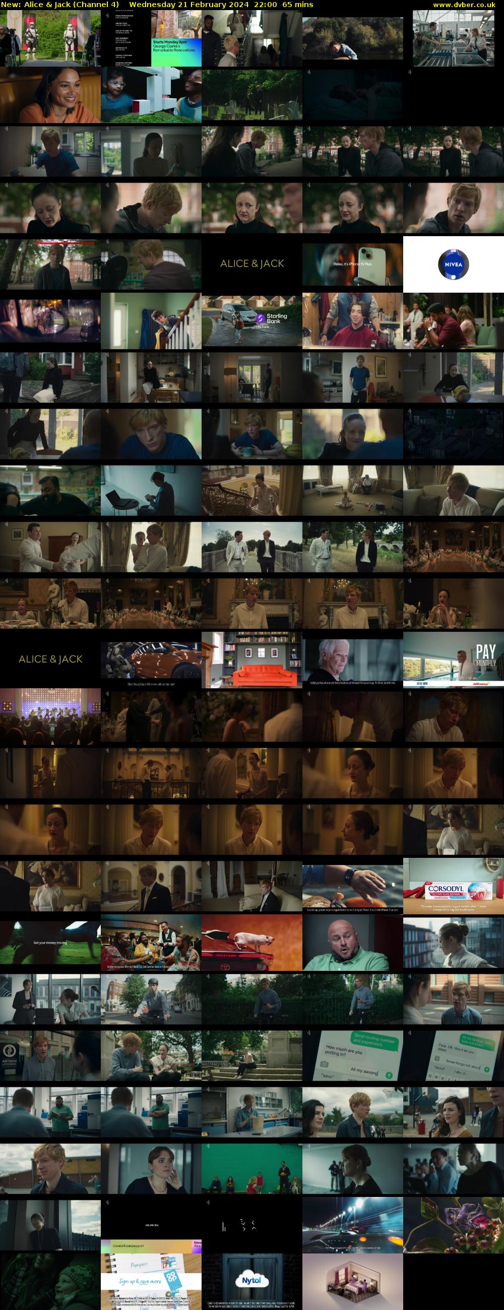 Alice & Jack (Channel 4) Wednesday 21 February 2024 22:00 - 23:05