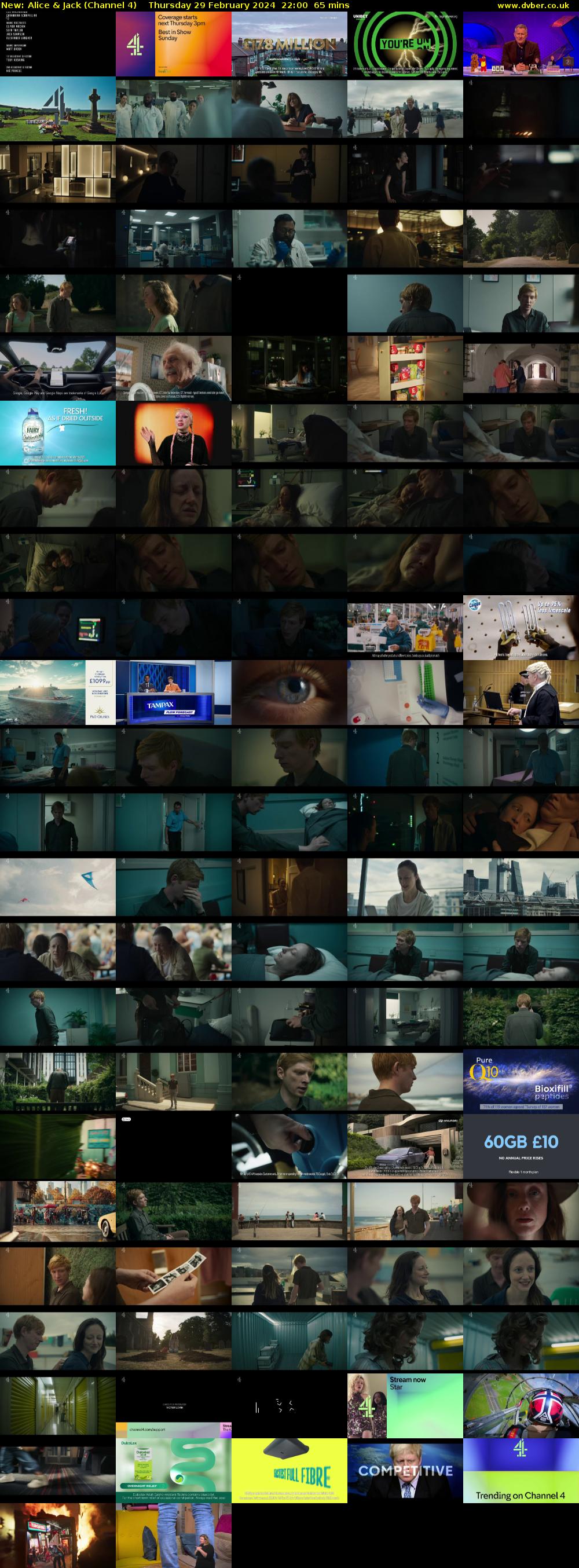 Alice & Jack (Channel 4) Thursday 29 February 2024 22:00 - 23:05