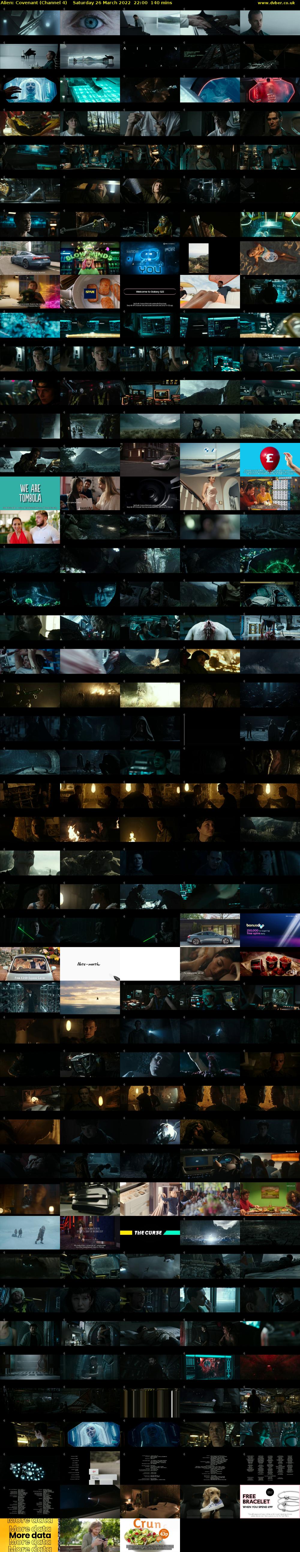 Alien: Covenant (Channel 4) Saturday 26 March 2022 22:00 - 00:20