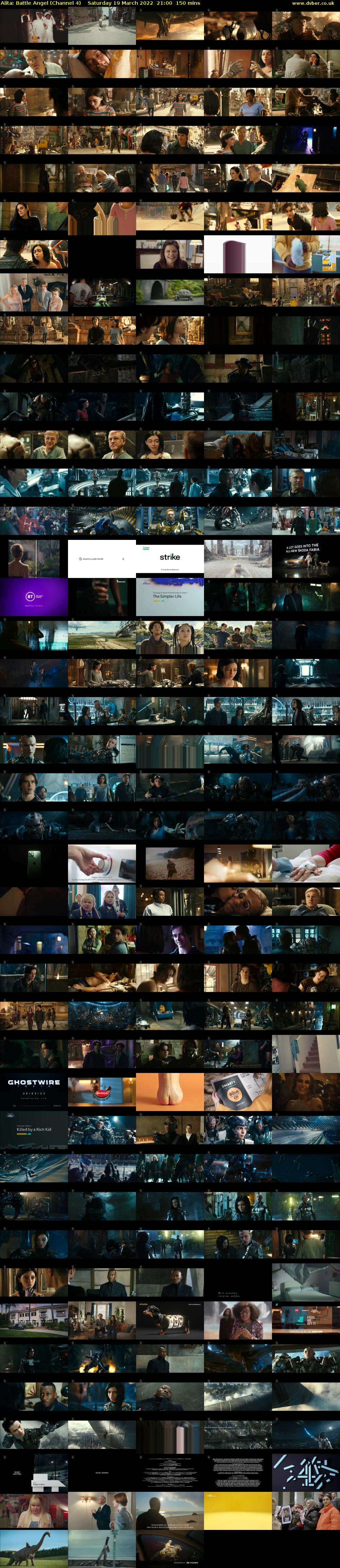 Alita: Battle Angel (Channel 4) Saturday 19 March 2022 21:00 - 23:30