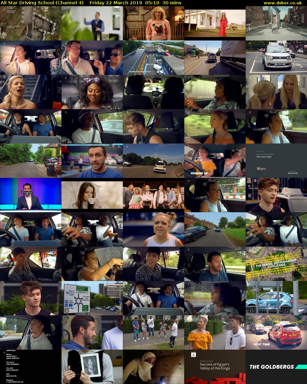All Star Driving School (Channel 4) Friday 22 March 2019 05:10 - 05:40