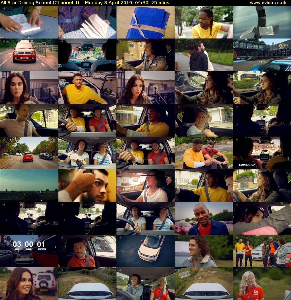 All Star Driving School (Channel 4) Monday 8 April 2019 04:30 - 04:55