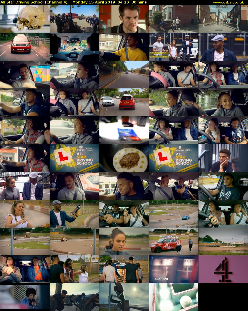 All Star Driving School (Channel 4) Monday 15 April 2019 04:20 - 04:50