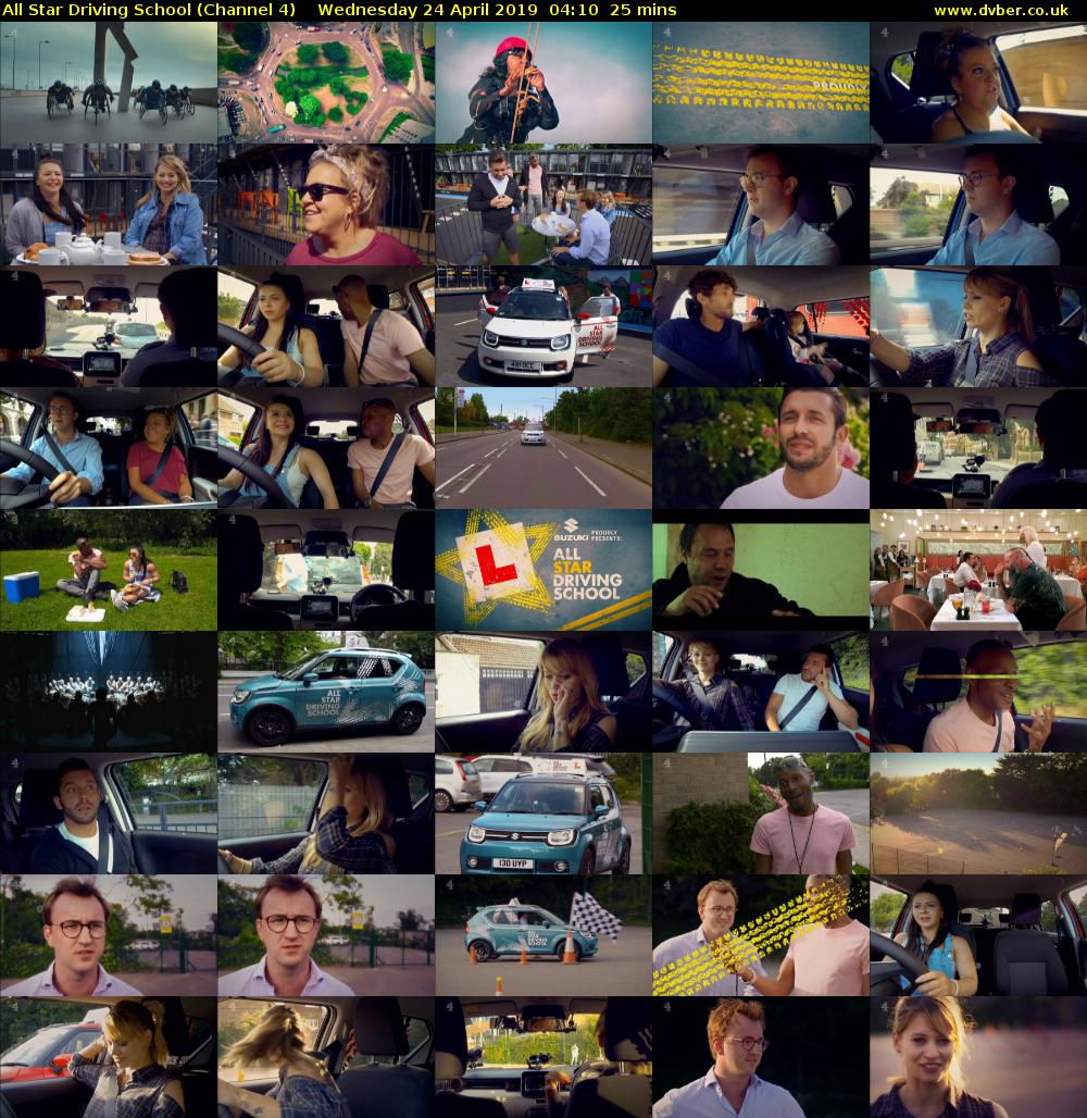 All Star Driving School (Channel 4) Wednesday 24 April 2019 04:10 - 04:35