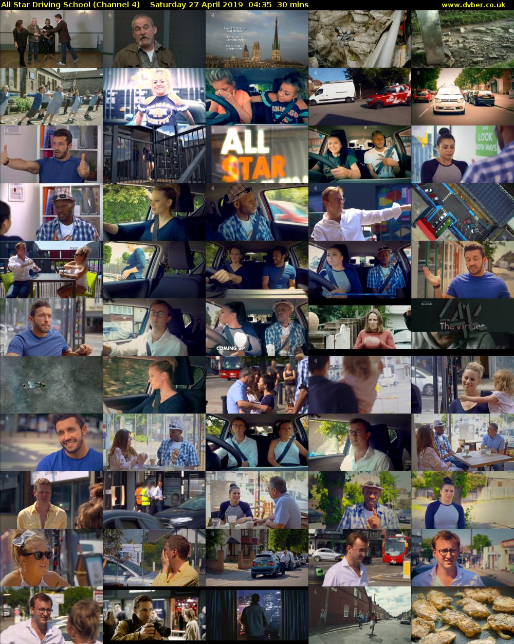 All Star Driving School (Channel 4) Saturday 27 April 2019 04:35 - 05:05